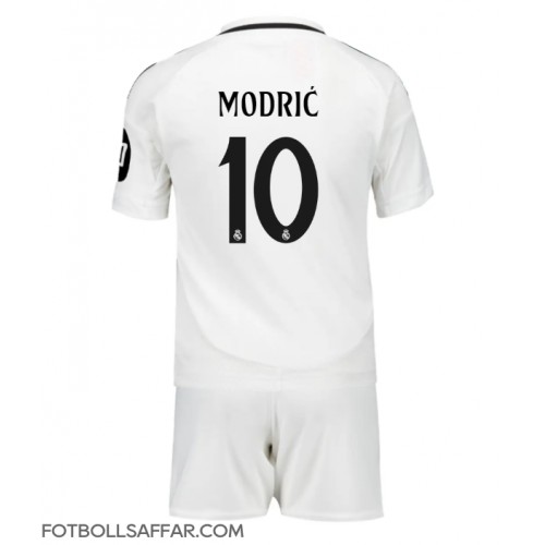 Real Madrid Luka Modric #10 Hemmadräkt Barn 2024-25 Kortärmad (+ Korta byxor)